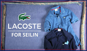 HRM/サイズ3(L)/ラコステ/LACOSTE/ハリウッドランチマーケット/ハリラン/聖林公司/blue blue/半袖刺繍インディゴポロシャツ/濃紺デニム