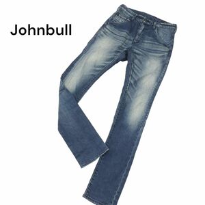 Johnbull ジョンブル 11760 USED加工★ ストレッチ スリム デニム パンツ ジーンズ Sz.S　メンズ 日本製　A4B01078_2#R