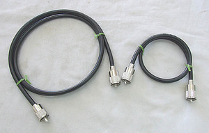 M型コネクタ付同軸　5D-FB　0.6m と　1.2m　MP-MP　 2本