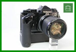 【同梱歓迎】ジャンク■ニコン Nikon FE ボディ+MD-12+AI-S NIKKOR Zoom-NIKKOR 35-105mm F3.5-4.5■BBB413