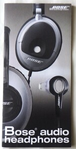 Bose　　audio headphones カタログ　　　　2008