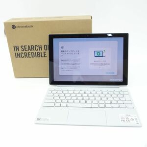 099 ASUS クロームブック CM30 Detachable CM3001DM2A-R70008 フォグシルバー タブレットパソコン LTE/au ペン内蔵 ※中古美品/利用△