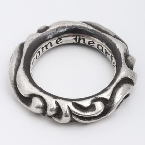 9号 CHROME HEARTS スクロールバンドリング シルバー クロムハーツ SCROLL BAND RING 指輪