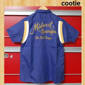 購入16590円 cootie Bowling Shirt ボーリングシャツ S ネイビー