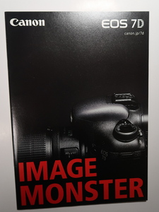 絶版カメラ カタログ キヤノン Canon EOS 7D/初期型/全28ページ/日本語/2009年12月発行