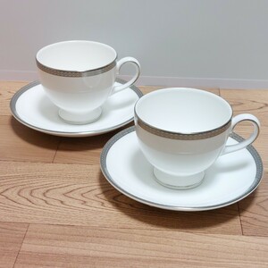 新品◆WEDGWOOD ウェッジウッド◆マドリッド MADRID マドリード◆リー カップ＆ソーサー ペア ２客セット◆未使用保管品◆廃番品レア希少 