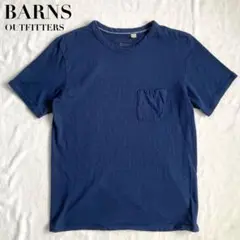 BARNS OUTFITTERS 半袖Tシャツ M 日本製 ポケット 紺