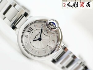 カルティエ CARTIER バロンブルー SM 11Pダイヤ WE902073 クォーツ ステンレス レディース 時計