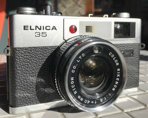 リコー ELNICA35 RIKENON 40mm f1.8 距離計動作 現状品 RICOH エルニカ35 フィルムカメラ レンジファインダー コンパクトカメラ