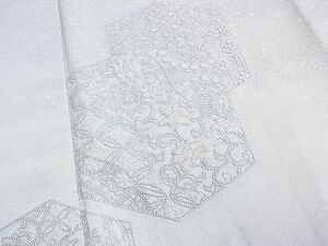 平和屋2■中国三大刺繍　相良刺繍　総刺繍　訪問着　吉祥花唐草文　白藍色　逸品　DAAA5602yyy