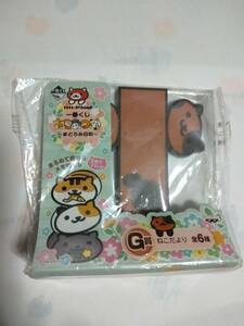 送料200円〜●新品　ねこだより　ねこあつめ　メモ帳　一番くじ　まるめて積める　G賞