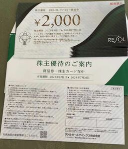 リソル株主優待2万円分(2024年7月有効期限)