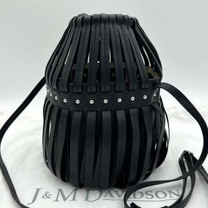 1円【極美品・現行】J&M DAVIDSON ジェイアンドエムデヴィットソン メイポール MAYPOLE ショルダーバッグ カーニバル スタッズ 黒 ブラック