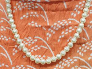 真珠ネックレス　46cm 大網てんとう虫　E17-999-11