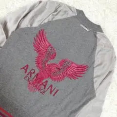 アルマーニ　スカジャン　ジャンパー　ジャケット　ロゴ　刺繍　レディース　XS