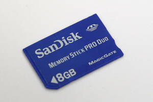 8GB SanDisk メモリースティック MEMORY STICK PRO DUO 青色