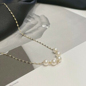 鎖骨鎖 アクセサリー ネックレス 真珠のアクセサリ 真珠のネックレス 祝日 誕生日プレゼント 約會 母の日 卒業式 入学式 新型 最上級 TR27