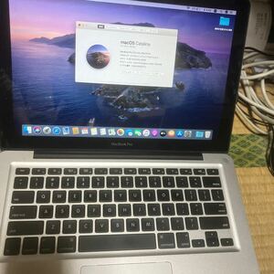 Apple MacBook Pro 2012 corei5 HDD500GB(HDD固定ネジ無し)メモリ8GB macOS Catalina バッテリー　ACアダプターあり