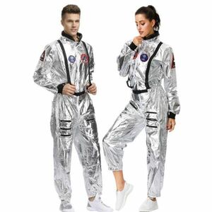 AR945:【送料無料】定価12780円 ハロウィン 衣装 カップル 宇宙飛行士 スーツ ユニフォーム コスプレパーティー