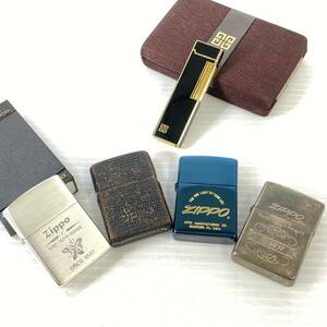 2404021-003 zippo ジッポ オイルライター/GIVENCHY ジバンシー ガスライター 9000 ライターおまとめ