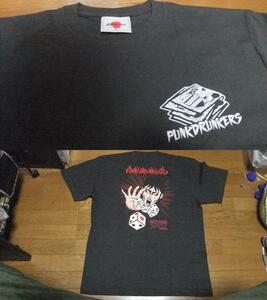 未使用 賭博破戒碌録 カイジ あいつ編 コラボ Tシャツ XXL 3L スミ パンクドランカーズ punkdrunkers サイコロ 賭け ギャンブル 漫画 映画