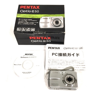 PENTAX Optio E50 6.2mm-18.6mm コンパクトデジタルカメラ 付属品有 QX052-21