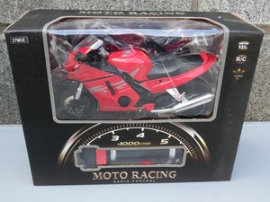 新品 未開封 ラジコン MOTO RACING RADIO CONTROL アクセルグリップ タイプ　コントローラー 赤黒系