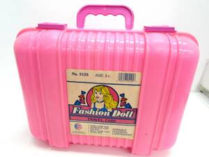 現状品 ヴィンテージ No.5125 FashionDoll トラベルケース 90年代 ピンク おもちゃ ボックス ケース プラスチック製