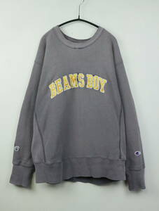 B12/Champion BEAMS BOY/チャンピオン ビームスボーイ/別注/USED加工/スウェットシャツ/トレーナー/レディース/Sサイズ