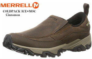 1.8万★箱タグ付き超美品(メレル)MERRELL コールドパックアイスプラス８モックウォータープルーフ COLDPACK ICE+MOC WATERPROOF 24cm 本革