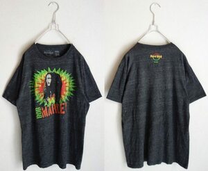 レア Bob Marley ボブ・マーリー Tシャツ グレーM ☆Hard Rock Cafe OSAKA 限定チャリティTシャツ