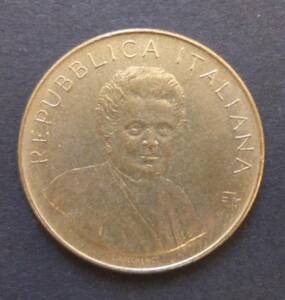 イタリア　(Italy)　旧貨幣　１９８０年　FAO（国連食糧農業機関）記念　２００リラ　硬貨　１枚　送料無料