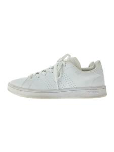 adidas◆ADVANCOURT BASE/ローカットスニーカー/23.5cm/WHT/EE7692/汚れ有