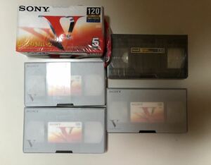23M01-76：SONY VHSビデオテープ V120 Maxell SVHS 120