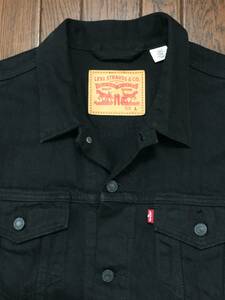 リーバイス ＬＥＶＩ’Ｓ 72334-0144 デニム トラッカー ジャケット Ｌ 黒 ブラック １００％コットン ジージャン ４ポケット Ｇジャン