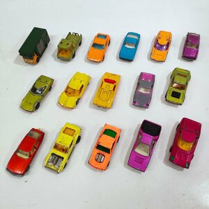 ☆古いミニカー マッチボックス MATCHBOX ジャンク 当時物 イギリス製 約16個 レトロ玩具 傷汚れ欠損等