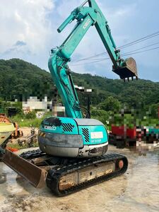 ミニユンボ 油圧ショベル KOBELCO SK50UR 動作確認済み■島根県から発送■直接引き取り可能■