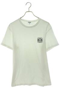 ロエベ LOEWE H526341XAI サイズ:M アナグラム刺繍Tシャツ 中古 SS13