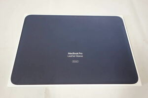 【新品】 Apple アップル 16インチ MacBook Pro用 レザースリーブ ミッドナイトブルー MWVC2FE/A (純正・国内正規品)