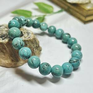 【E5364】トルコ石＊10㎜＊ターコイズ＊ブレスレット＊Turquoise＊bracelet