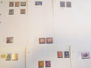 オーストラリア、ニュージーランド使用済み切手１９５９年～１９７２年発行１８枚 長期保管品