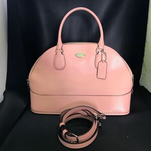 COACH コーチ ハンドバッグ ショルダーバッグ 斜め掛け ピンクカラー