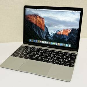 ☆☆1円スタート☆☆送料無料☆☆　Apple MacBook 12インチ Early 2015 シルバー A1534 動作確認済