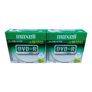 maxell データ用DVD-R 16倍速 10枚 DR47WPD.S1P10S A 2パック