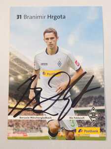 ブラニミル・フルゴタ Branimir Hrgota ボルシアMG Borussia Monchengladbach 直筆サイン オートグラフカード グッズ サッカー auto