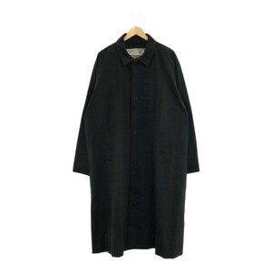 toogood THE MESSENGER COAT メッセンジャーコート ステンカラー チェック柄 オイルド 5 ブラック オリーブ トゥーグッド トップス A8733◆