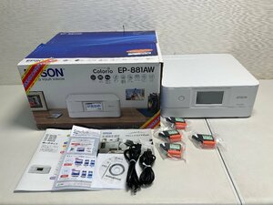 【★06-2112】■中古■EPSON Colorio インクジェットプリンター複合機 EP-881AW（4119）