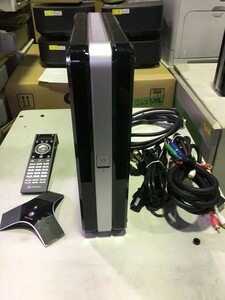 POLYCOM テレビ会議システム　HDX7000HD　マイク201-23313-003/リモコン/ケーブル　通電OK