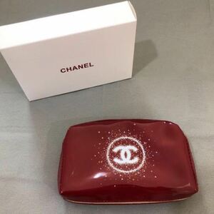 新品 CHANEL シャネル ノベルティ ポーチ レッド