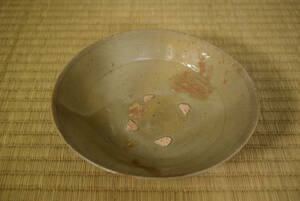 【和】(5158)　朝鮮古玩　高麗青磁　高麗平茶碗　李朝